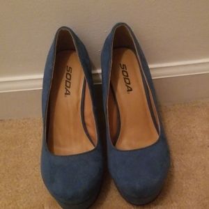 Suede Platform Heels